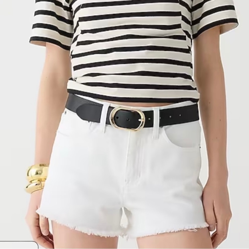 Jcrew Relaxed Denim Short White New With Tags Size 27